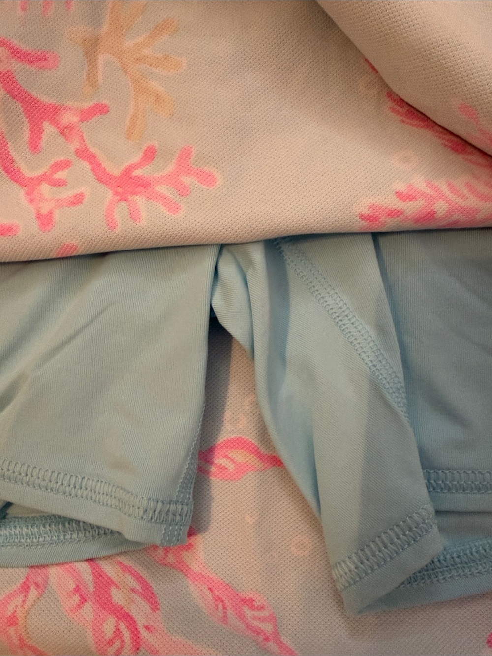 🌸🌸NWT Lilly Pulitzer Turquoise and Hot Pink Coral Print Skirt - Picture 6 of 6